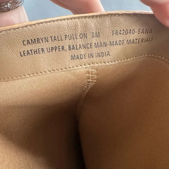 NWT Frye Camryn Tall Pull-On Boots – Banana Leather – Size 8M - Picture 6 of 15